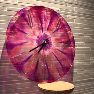 horloge epoxy violette